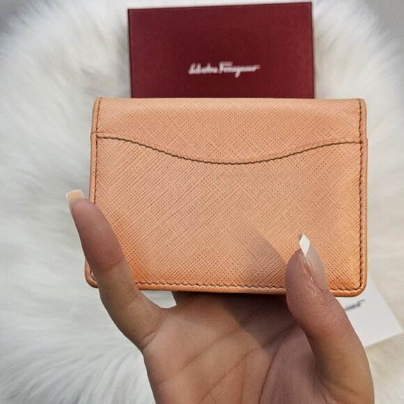 Salvatore Ferragamo  Peach Bifold Wallet / Card holder - Picture 5 of 17